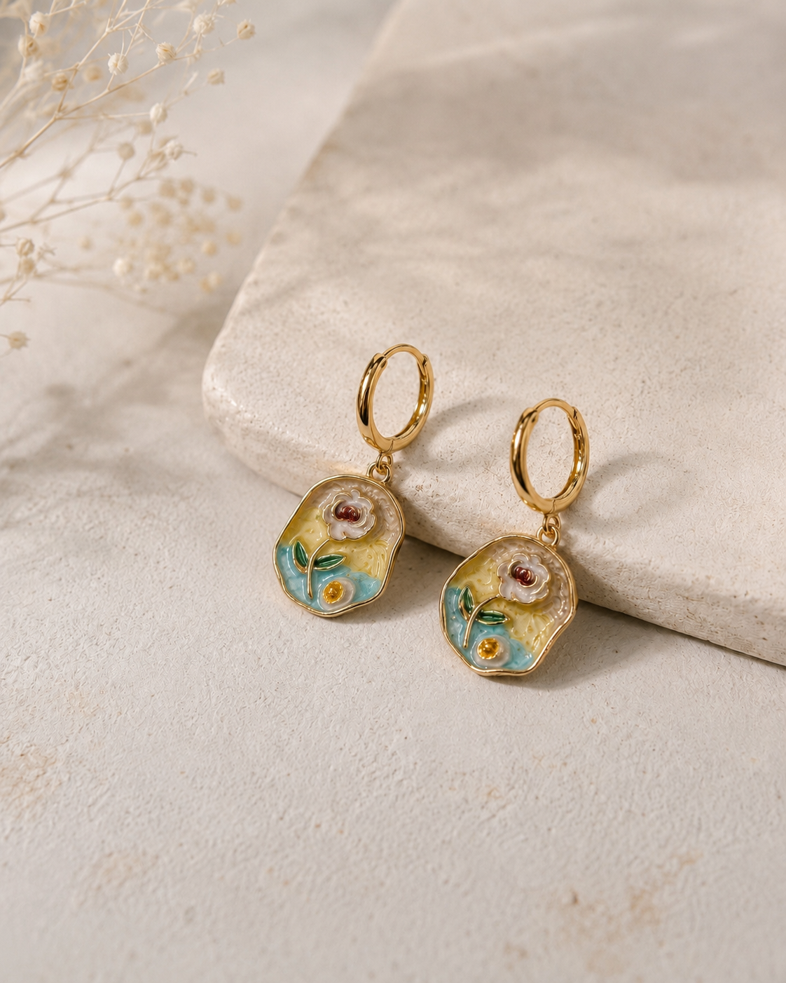 Bloom Garden Hoop Earrings
