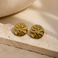Solar Wave Stud Earrings