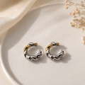 Duo Twist Hoop Earrings