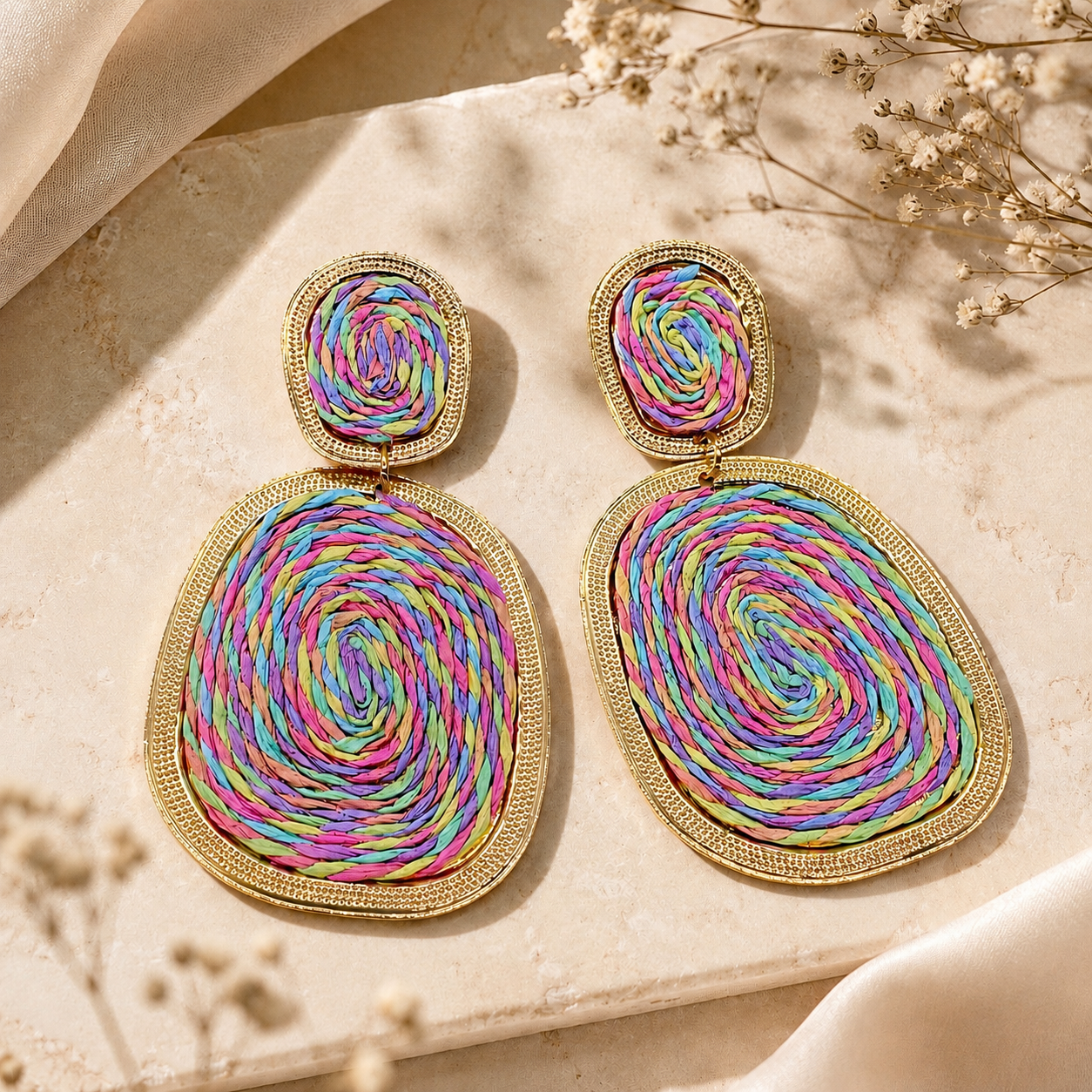 Carnival Weave Drop Earrings