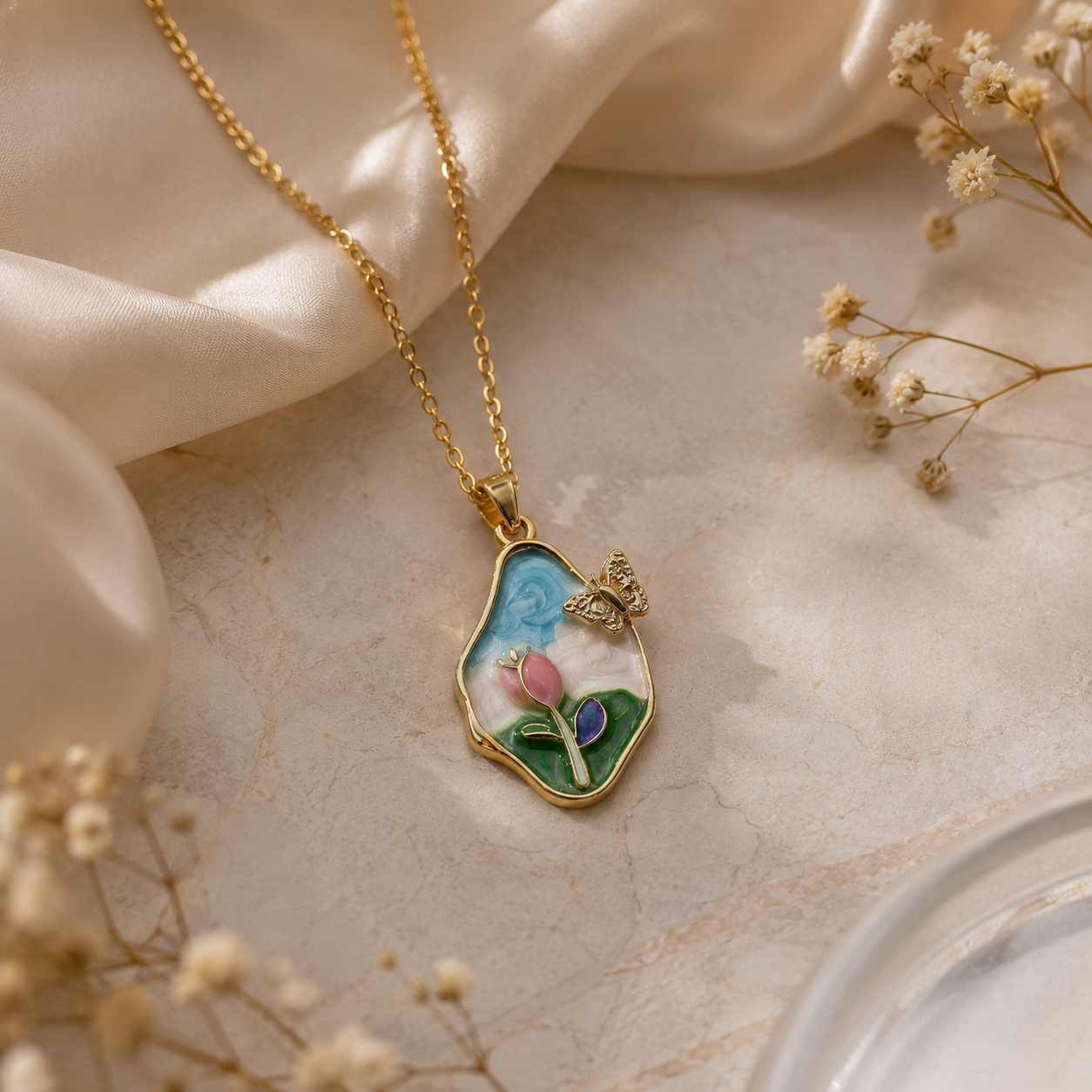 Garden Butterfly Necklace