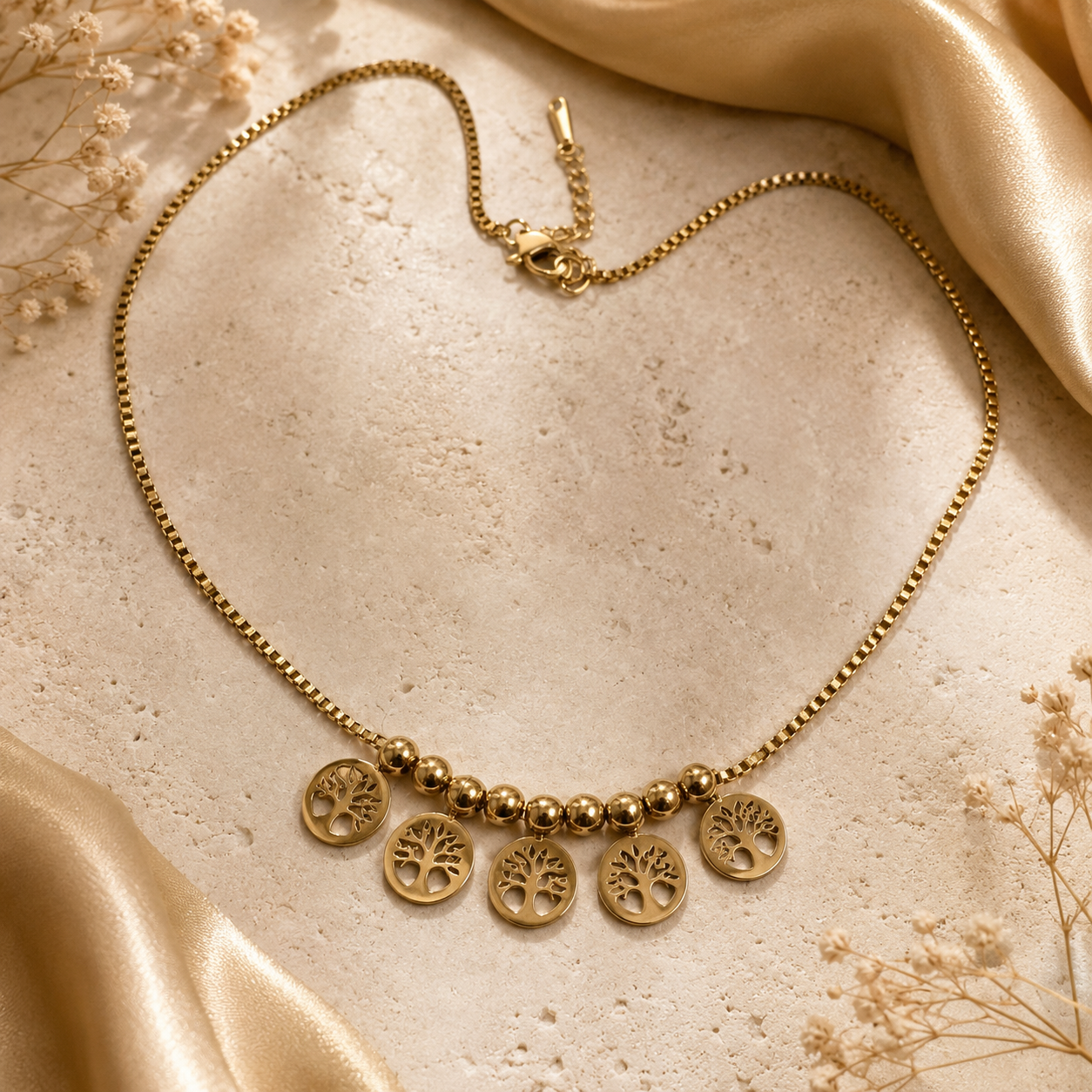 Heritage Tree Charm Necklace