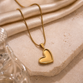 Golden Heart Pendant Necklace