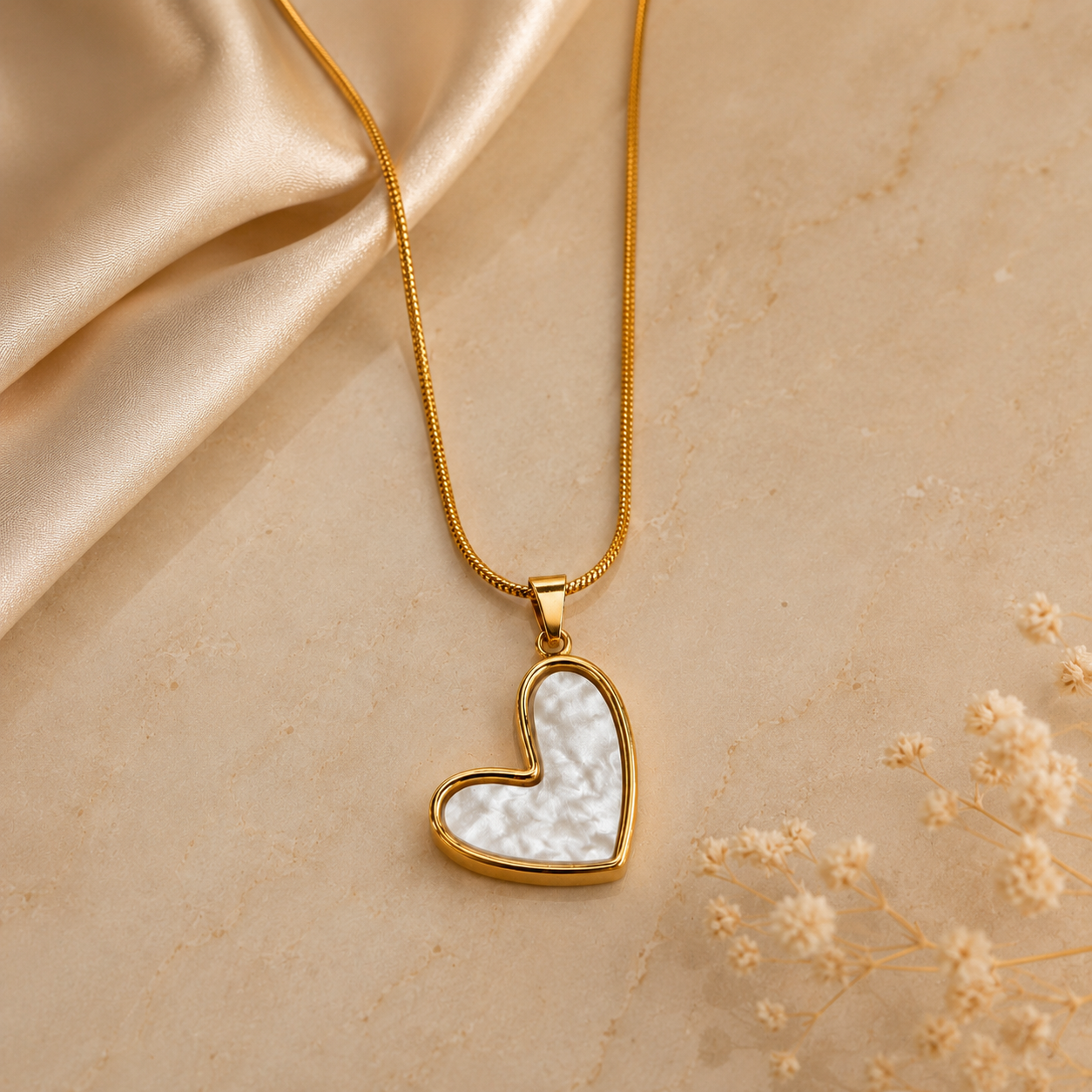 Pearl Heart Necklace