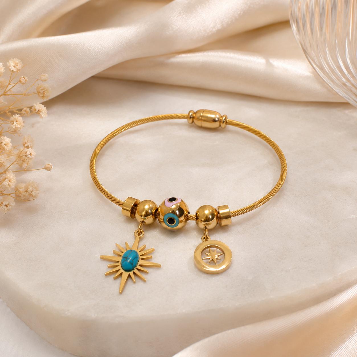 Soleil Eye Charm Bracelet