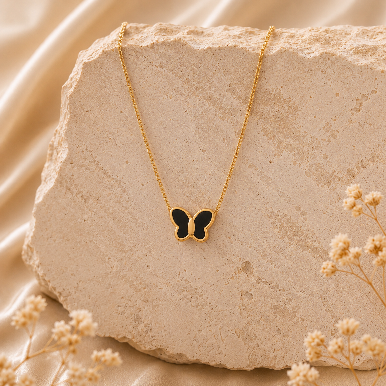 Midnight Butterfly Necklace