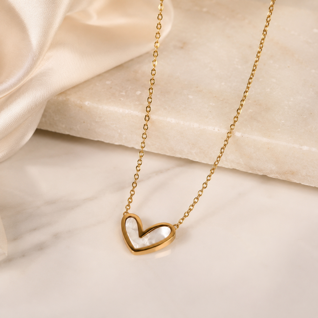 Pearl Heart Necklace