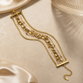 Golden Cascade Bracelet